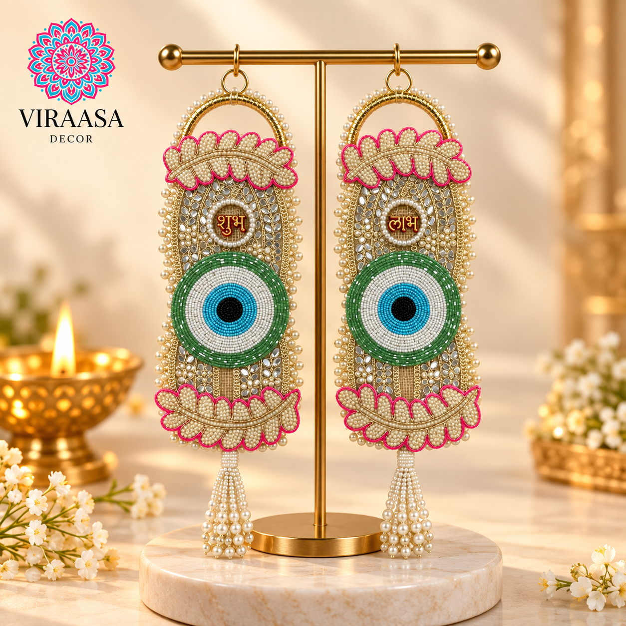 Evil Eye Shubh Labh Wall Hanging – Style 3